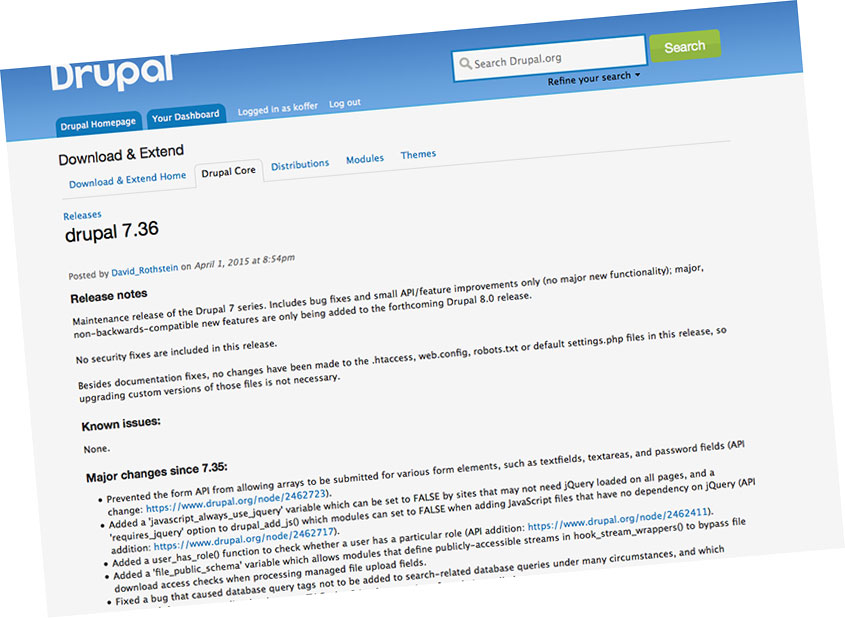 Sale drupal 7.36