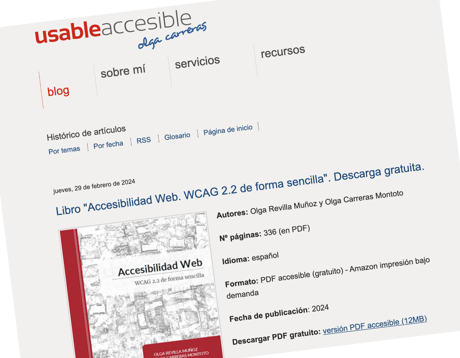 Libro "Accesibilidad Web. WCAG 2.2 de forma sencilla"