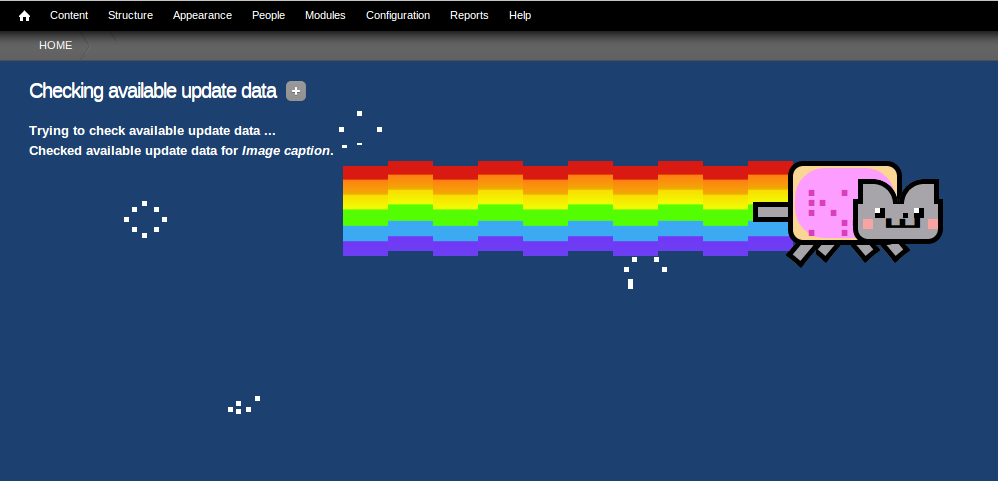 Nyan cat progress bar para drupal