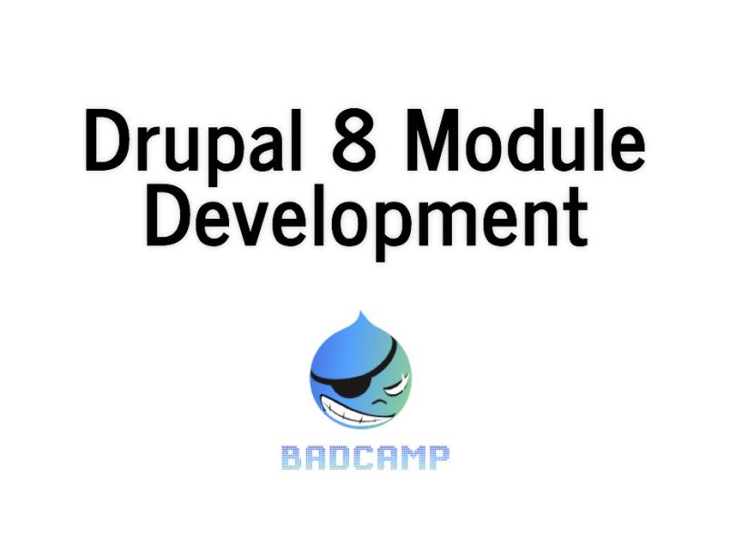 Drupal 8 Module Development