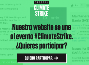 Movilización por el climaa en drupal.org
