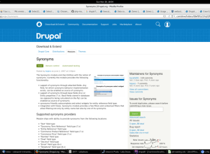 Portada del módulo Synonyms