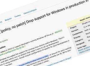 ¿Se termina el soporte a IIS en Drupal?